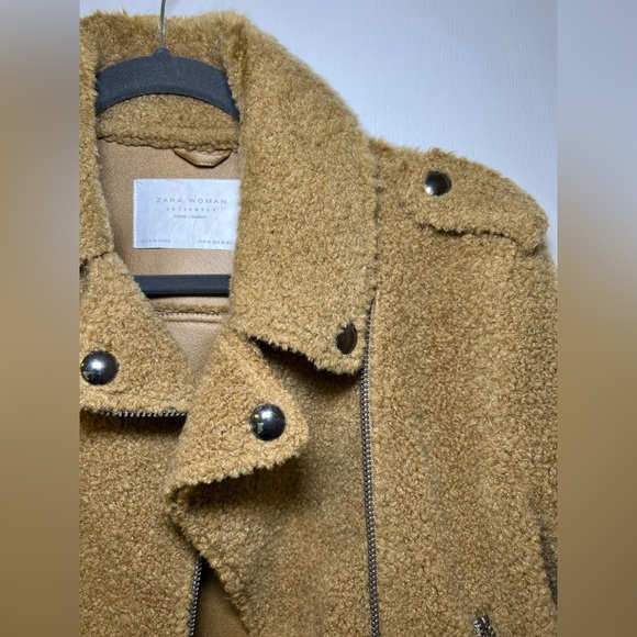Zara Teddy Moto Jacket - Picture 7 of 11